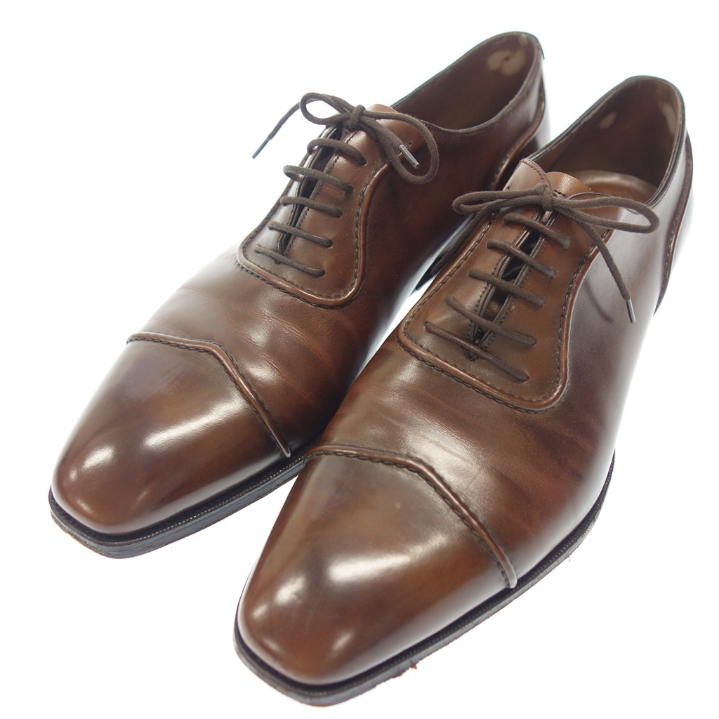【GAZIANO&GIRLING】ガジアーノガーリング GABLE ストレートチップ カーフ ブラウン UK8.5E