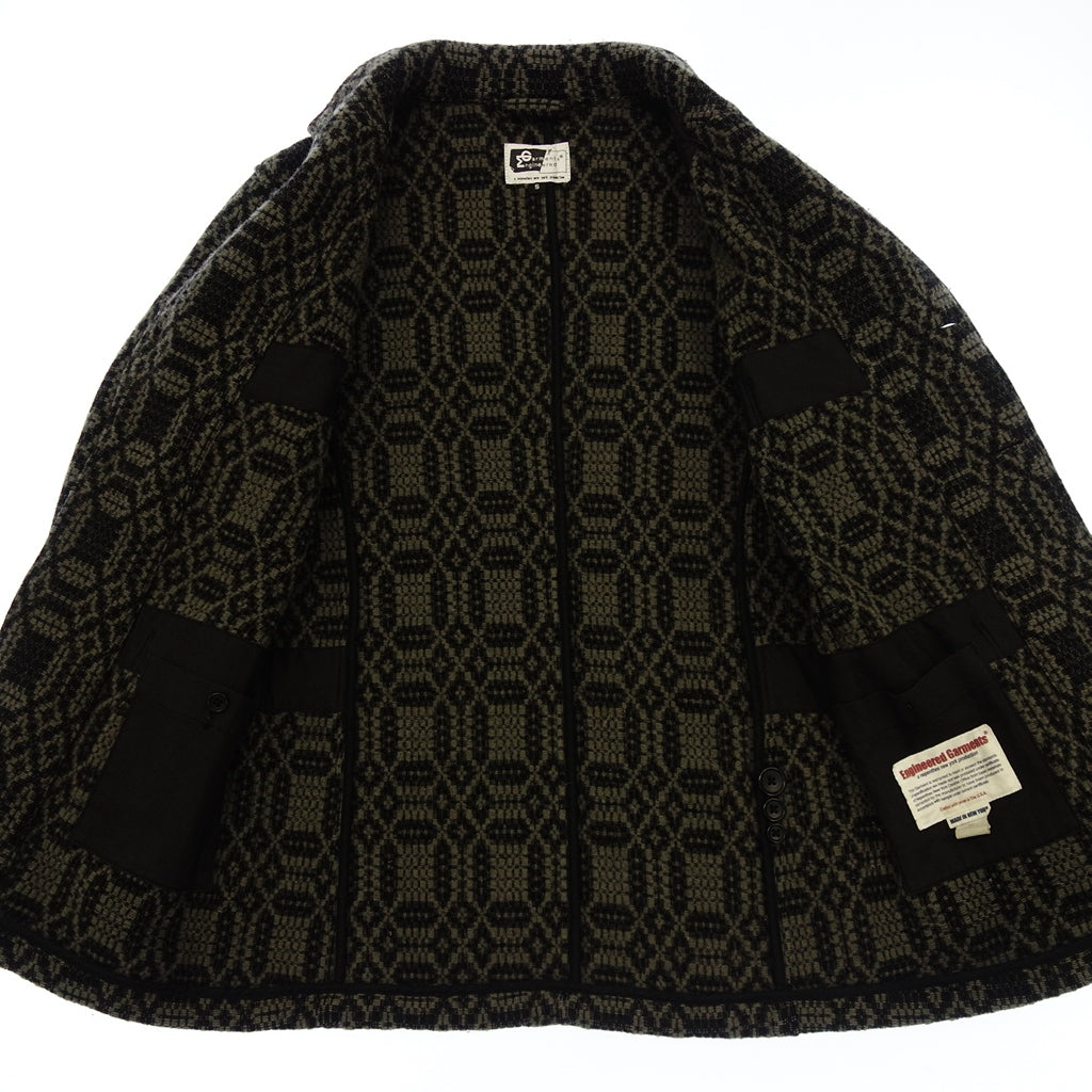 【ENGINEERED GARMENTS】エンジニアドガーメンツ ベッドフォードジャケット エンブロイダリー ブラック×オリーブ サイズS