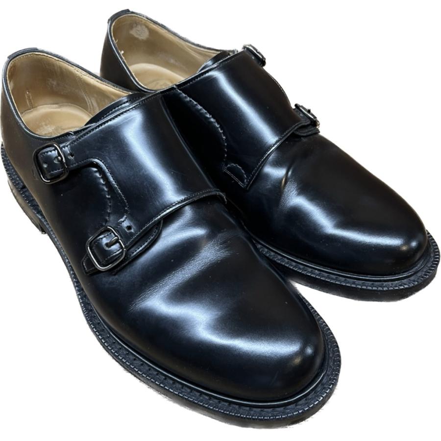 【Church’s】チャーチ LAMBOURN ポリッシュドバインダーカーフ ダブルモンク UK7F