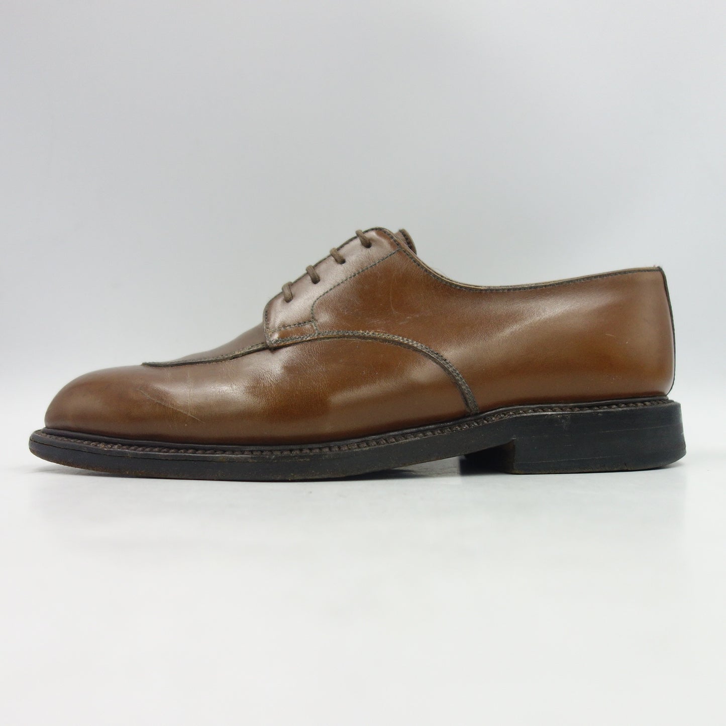 【J.M.WESTON】ジェイエムウエストン 旧ロゴ 501 ハーフハント Uチップ カーフ ブラウン レディース 4.5D 87ラスト