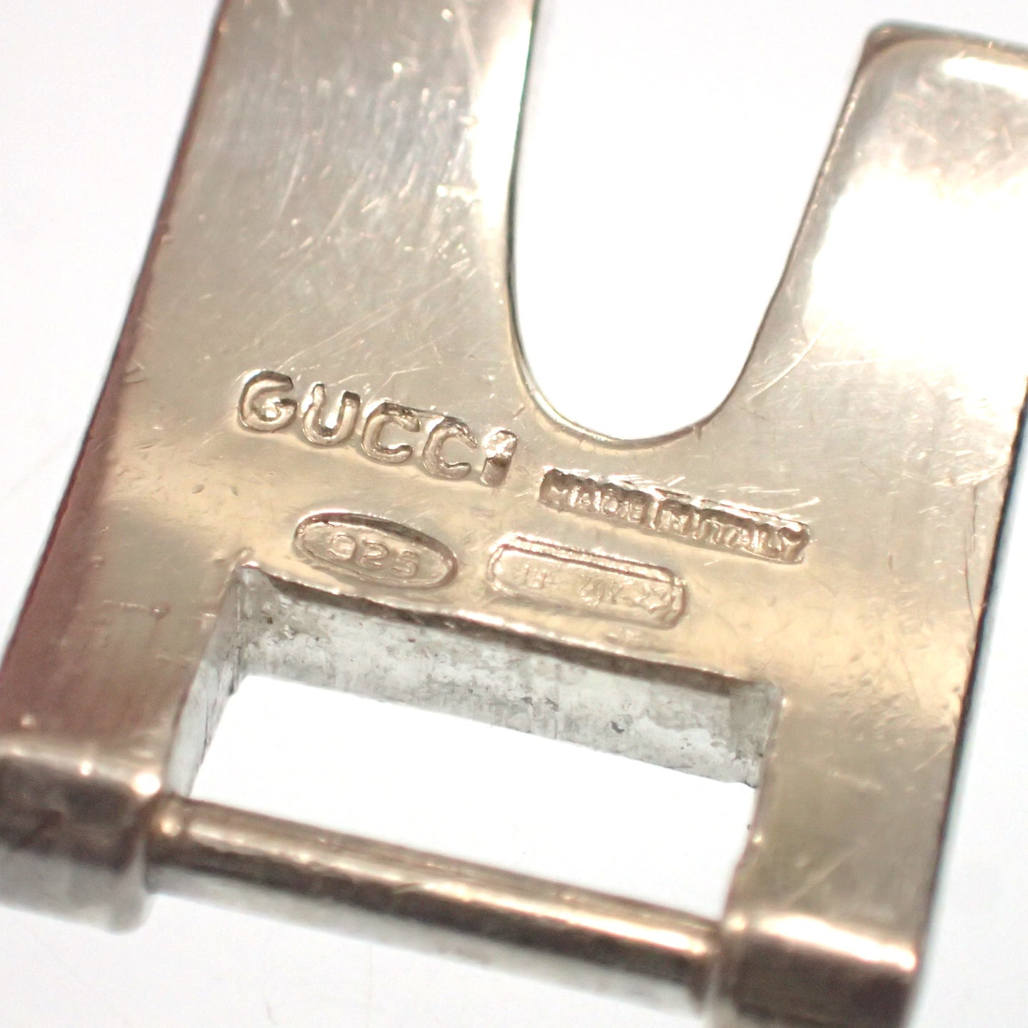 【GUCCI】グッチ バングル ブレスレット G金具 SV925 シルバー