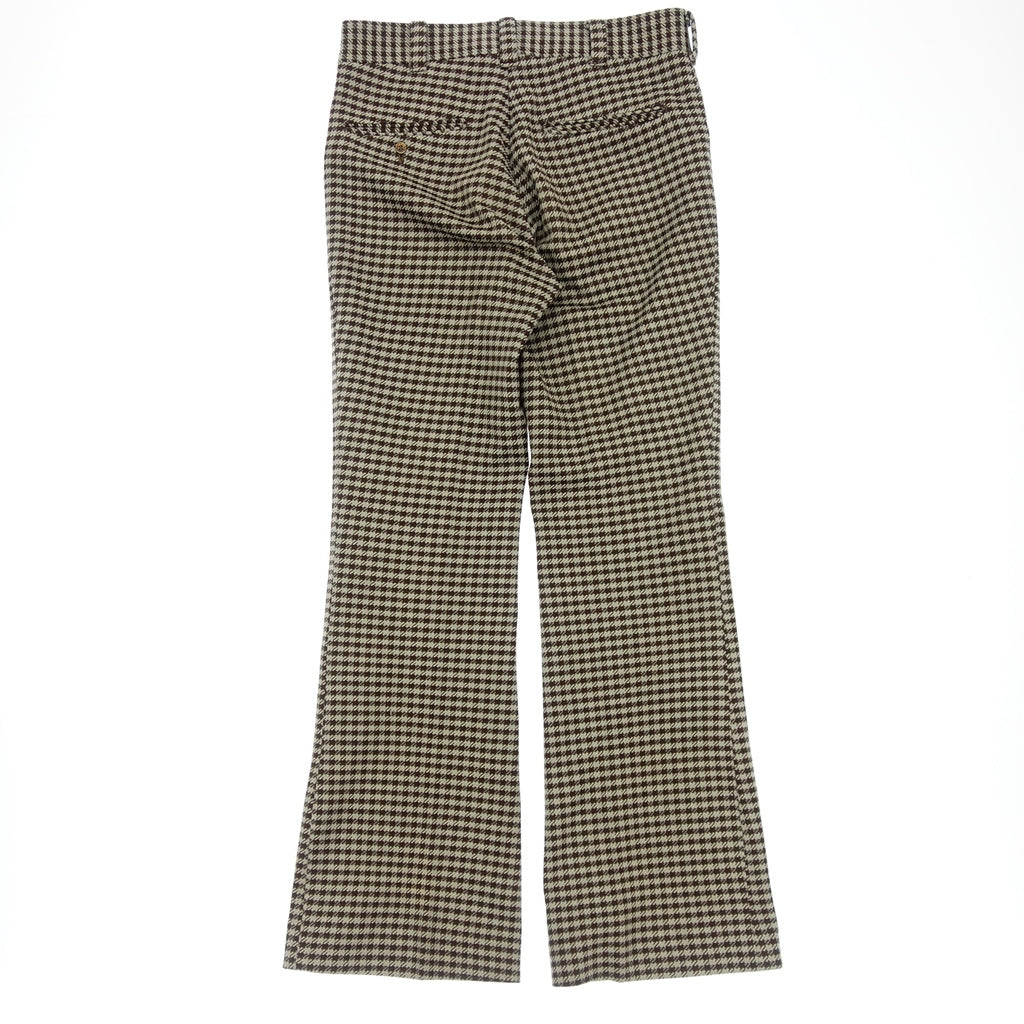 【Lee】リー 1980's STAPREST SLACKS ハウンドトゥース USA製 ブラウン