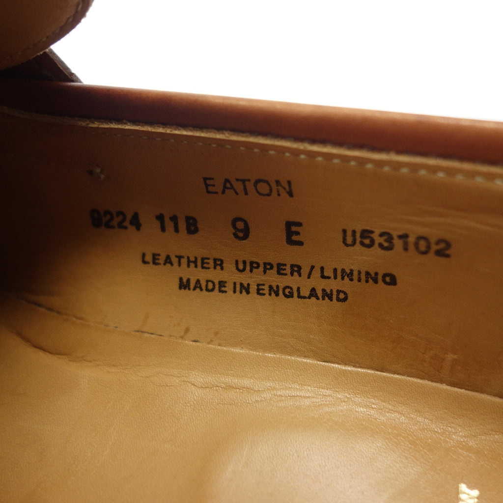 【CROCKETT&JONES】クロケット&ジョーンズ EATON コインローファー カーフ ブラウン UK9E 325ラスト