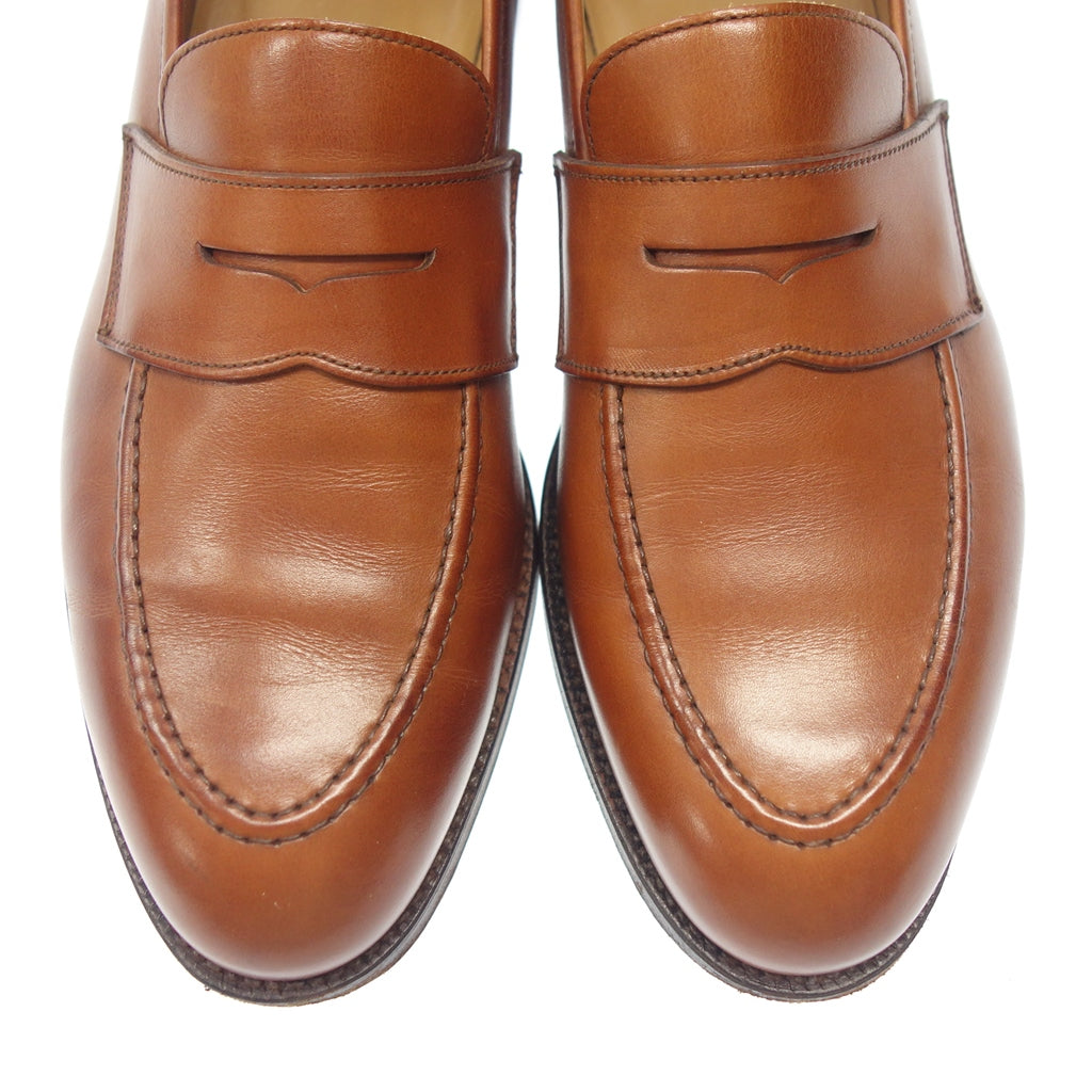 【CROCKETT&JONES】クロケット&ジョーンズ EATON コインローファー カーフ ブラウン UK9E 325ラスト