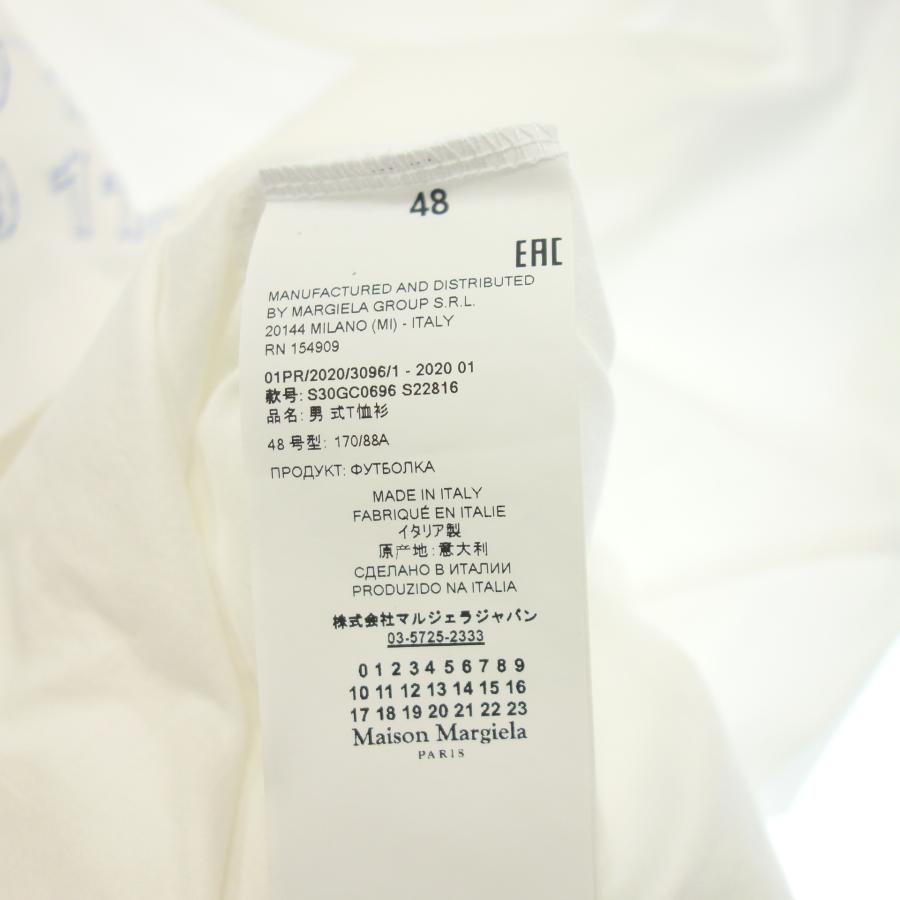 【Maison Margiela】メゾンマルジェラ 2020ss カレンダー ロゴ Tシャツ ホワイト 48