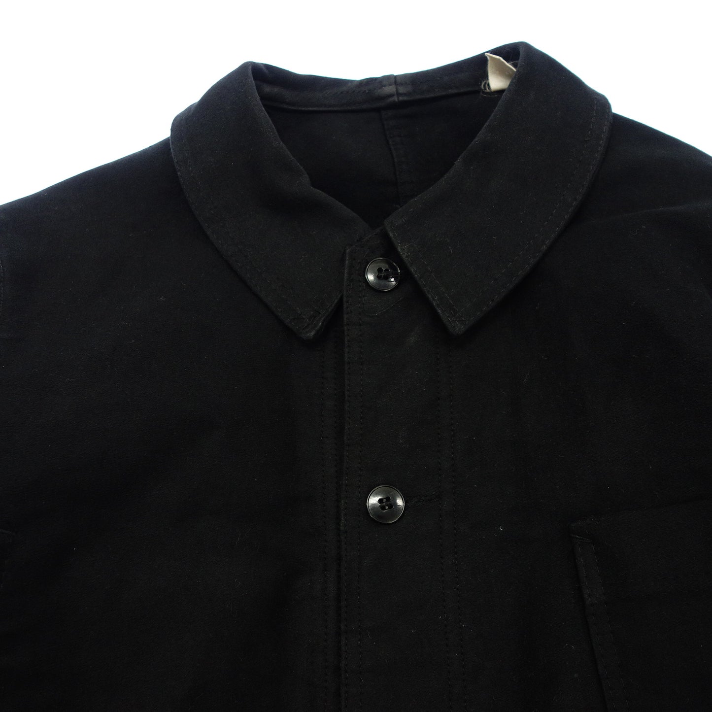 【DUBURE&DEVERCHER】デュビュール エ ドゥヴェルシェール 50~60‘s ブラックモールスキンジャケット フレンチヴィンテージ サイズS相当