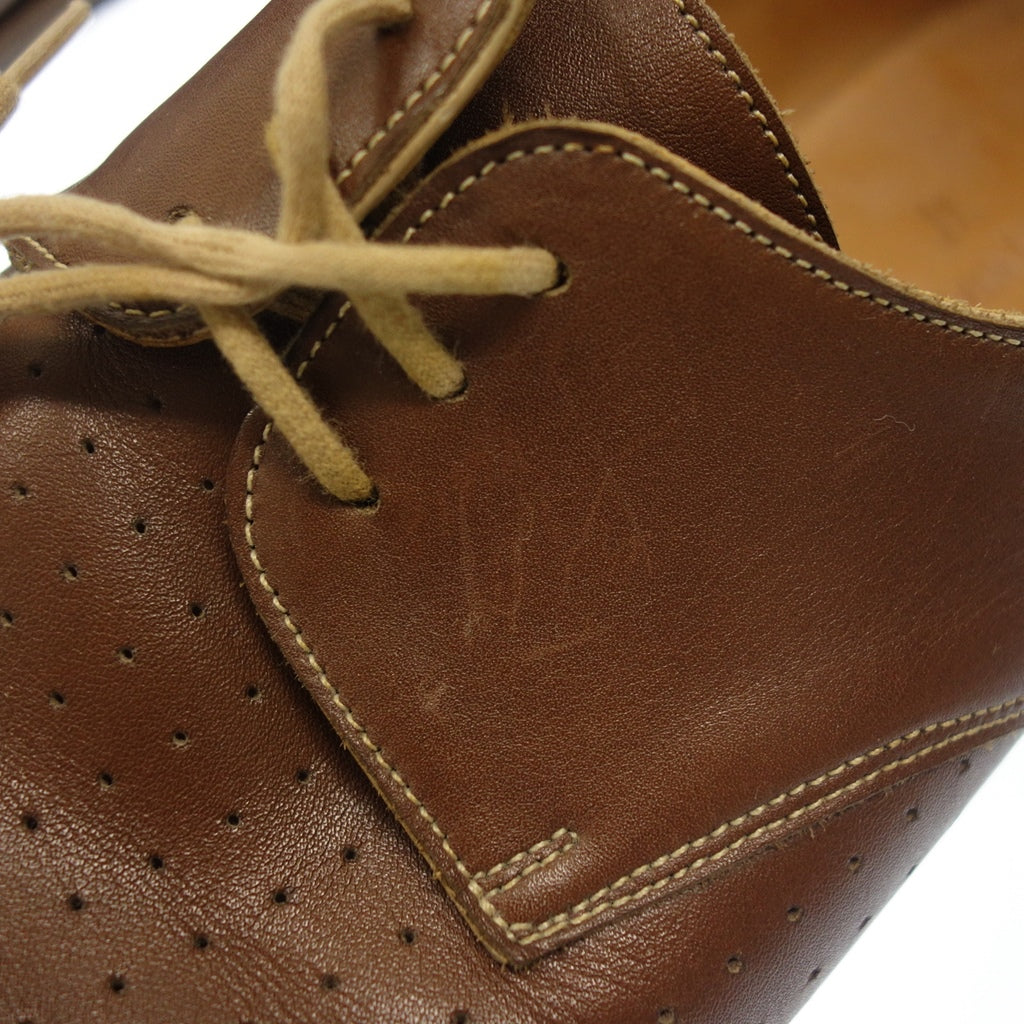 【JOHN LOBB】ジョンロブ EVERDON 外羽根 パンチング加工 レザーシューズ カーフ ブラウン サイズ UK9E ラスト