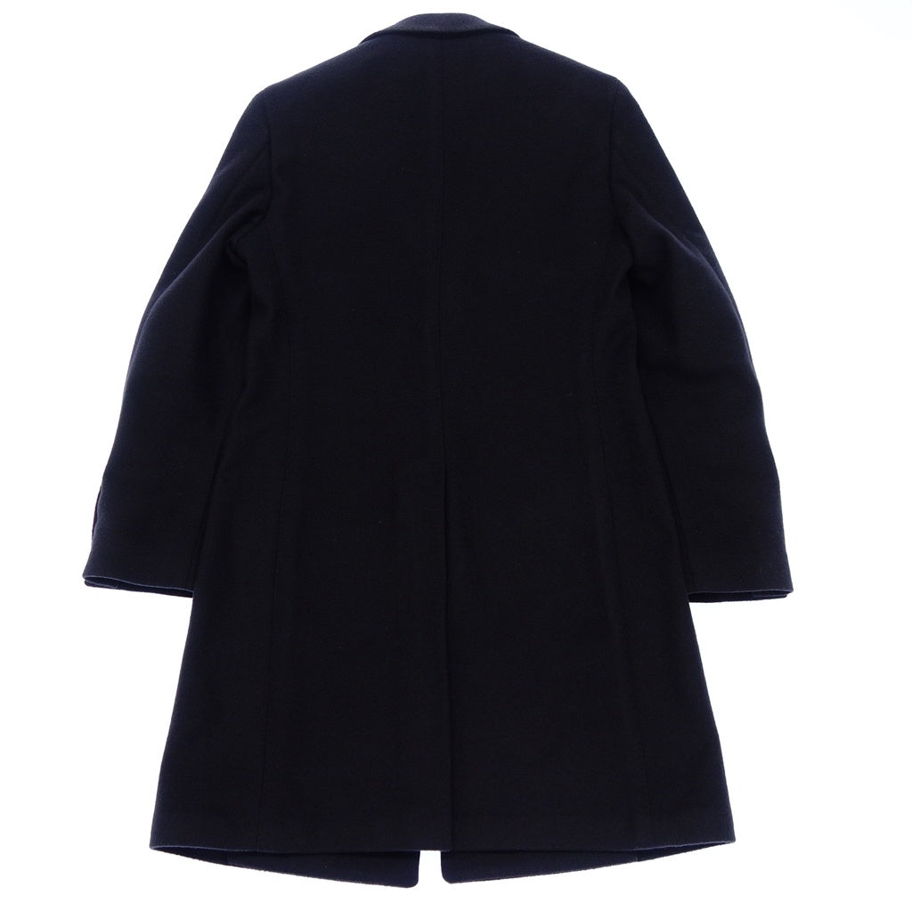 【LARDINI】ラルディーニ ウールフランネルチェスターコート ネイビー サイズ 44