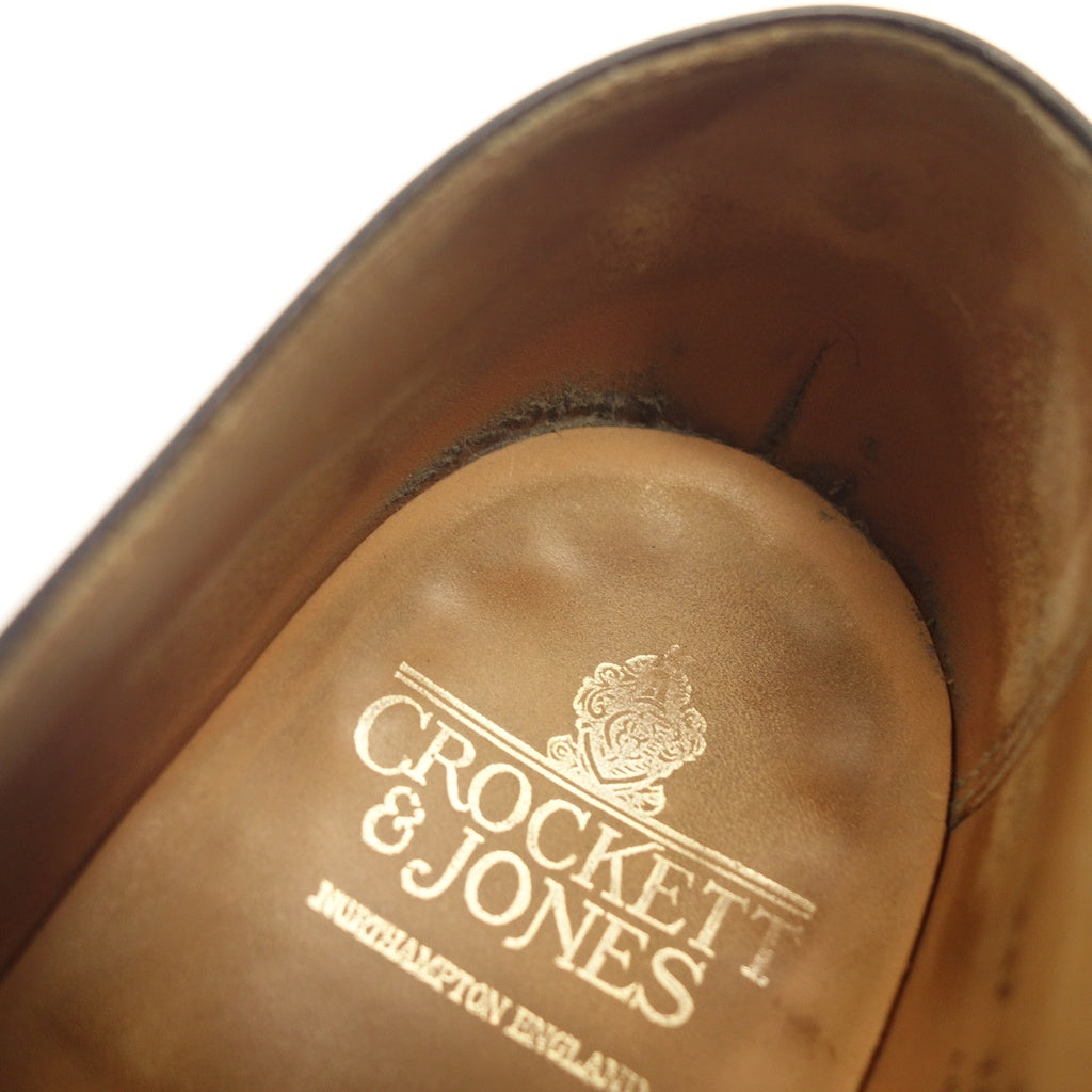 【CROCKETT&JONES】クロケット&ジョーンズ エッジウェア EDGWARE オックスフォードシューズ カーフ ブラック サイズ UK8E 348ラスト