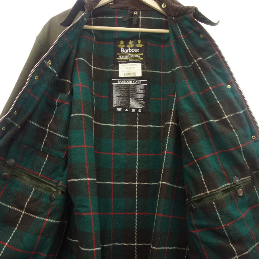 【Barbour】バブアー 1990年代 ノーザンブリア オイルドコート カーキ サイズ 46 NORTHUMBRIA
