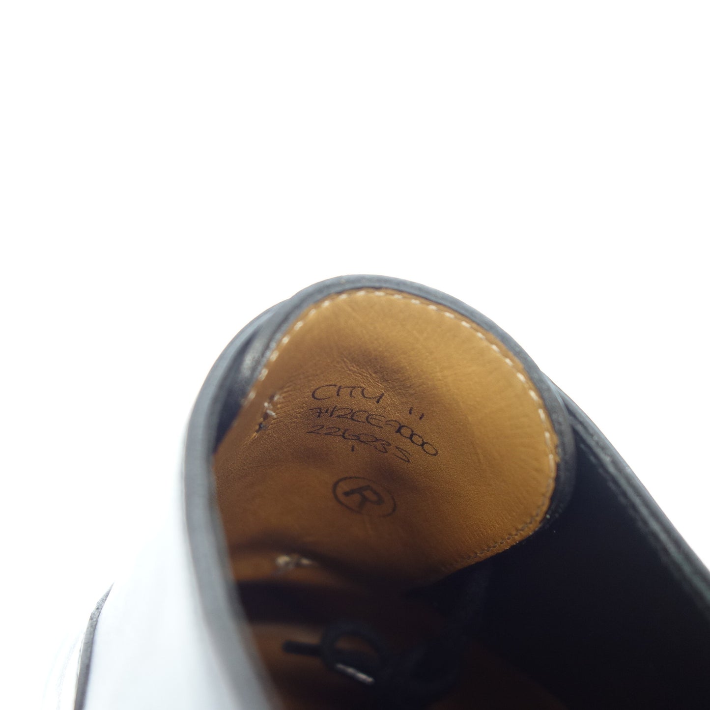 【JOHN LOBB】ジョンロブ リジェクト品 CITYⅡ ストレートチップ カーフ ブラック サイズ UK7.5EE 7000ラスト