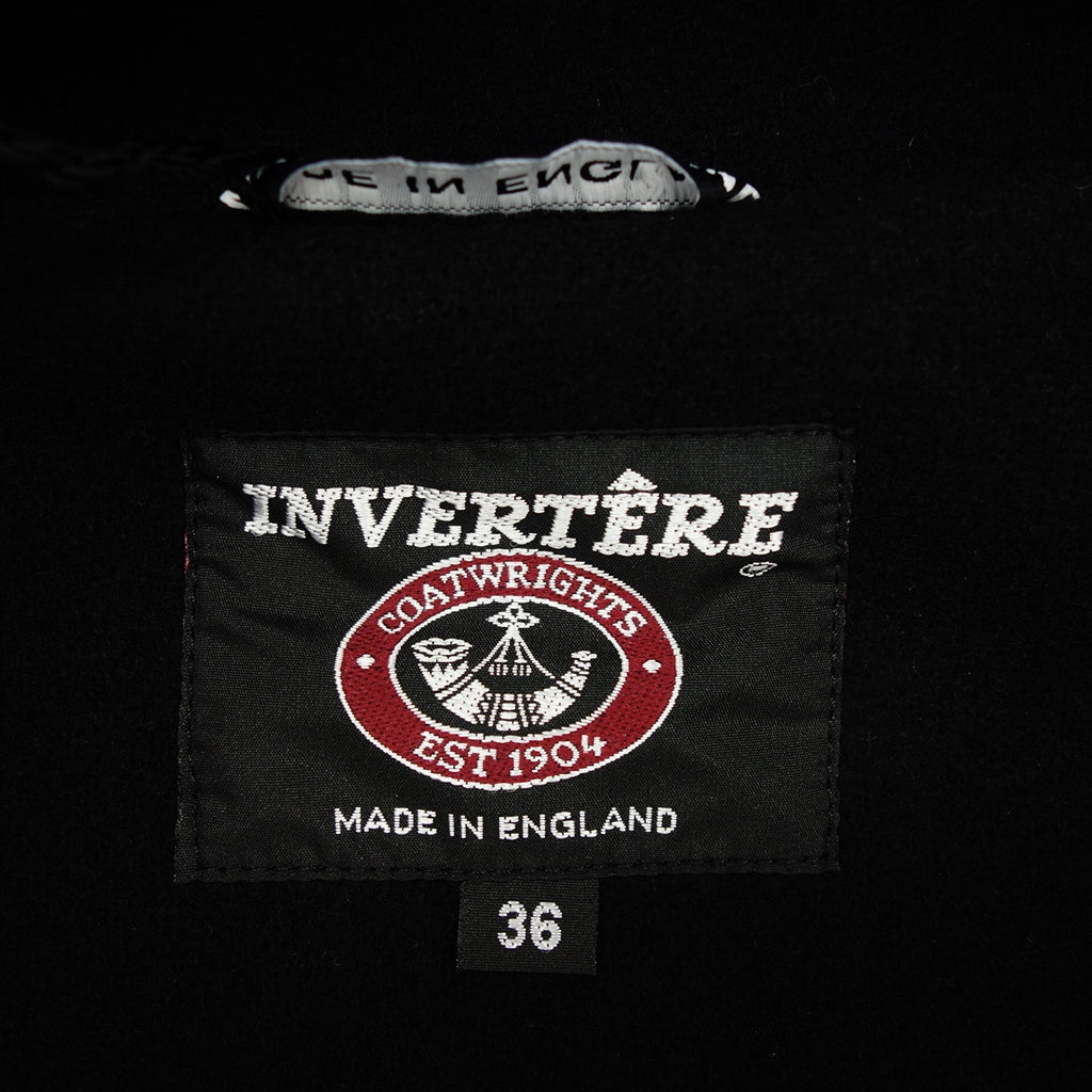 【INVERTERE】インバーティア JoshuaEllis ヘリンボーンダッフルコート ブラック サイズ 36 ジョシュアエリス