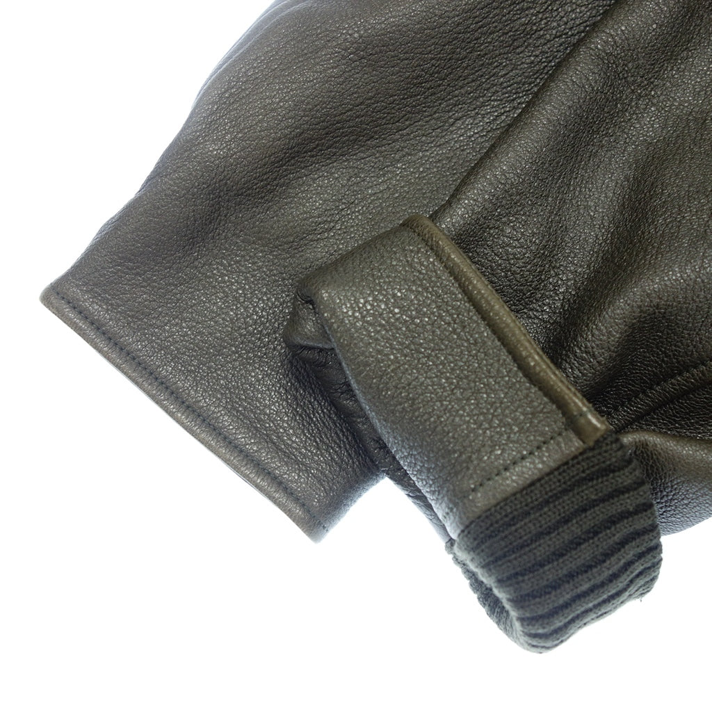 【SERAPHIN】セラファン ディアスキンブルゾン ”希少モデル” フライトジャケット オリーブ サイズ 48 DEER SKIN BLOUSON