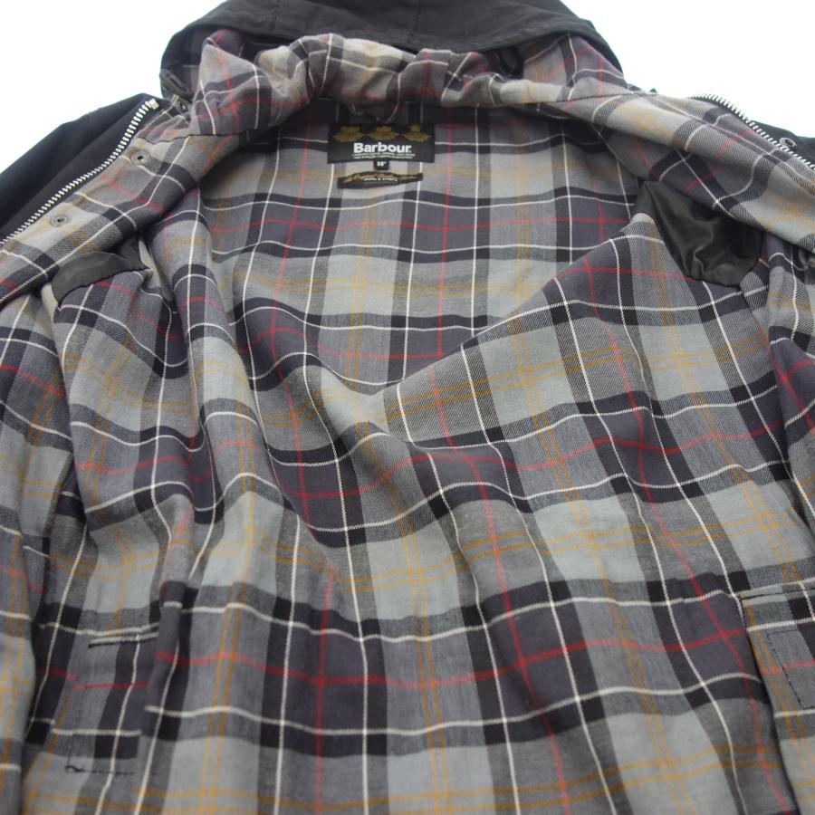【Barbour】バブアー オイルドジャケット フーディ ブラック 38