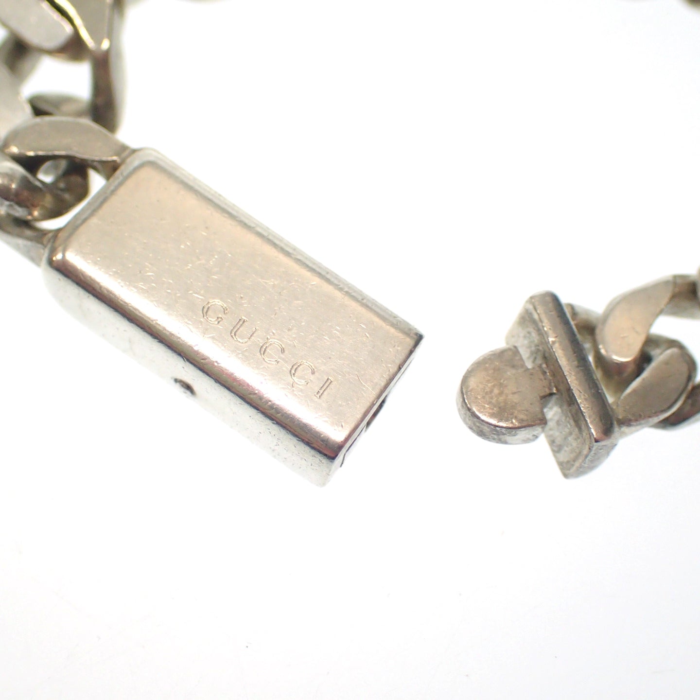 【GUCCI】グッチ シルバーブレスレット IDチェーン SV925