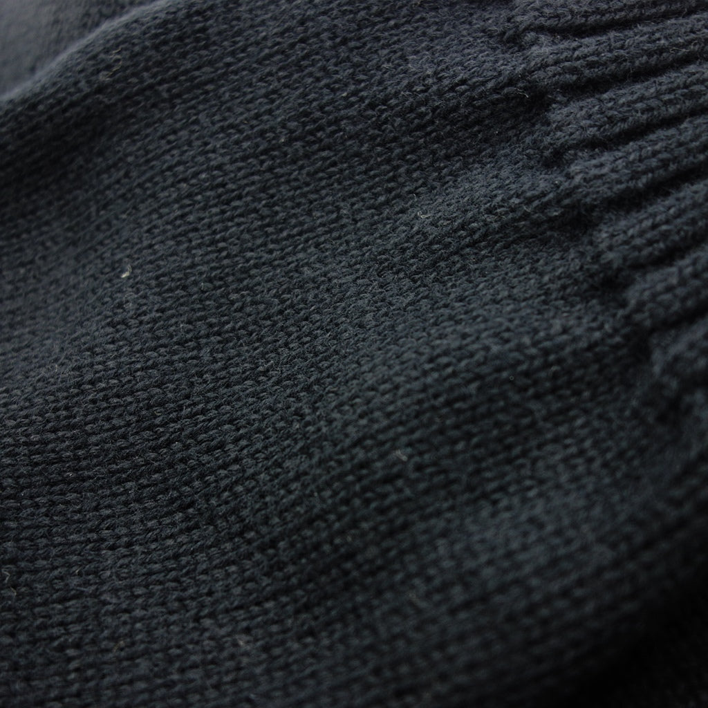 【GUERNSEY WOOLLENS】ガンジーウーレンズ フィッシャーマンセーター メンズ ネイビー サイズ36