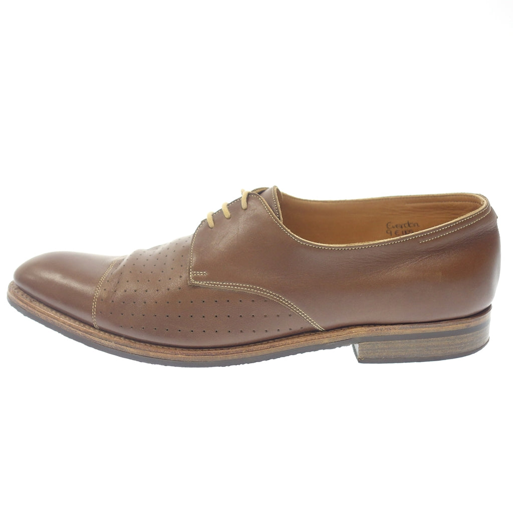 【JOHN LOBB】ジョンロブ EVERDON 外羽根 パンチング加工 レザーシューズ カーフ ブラウン サイズ UK9E ラスト