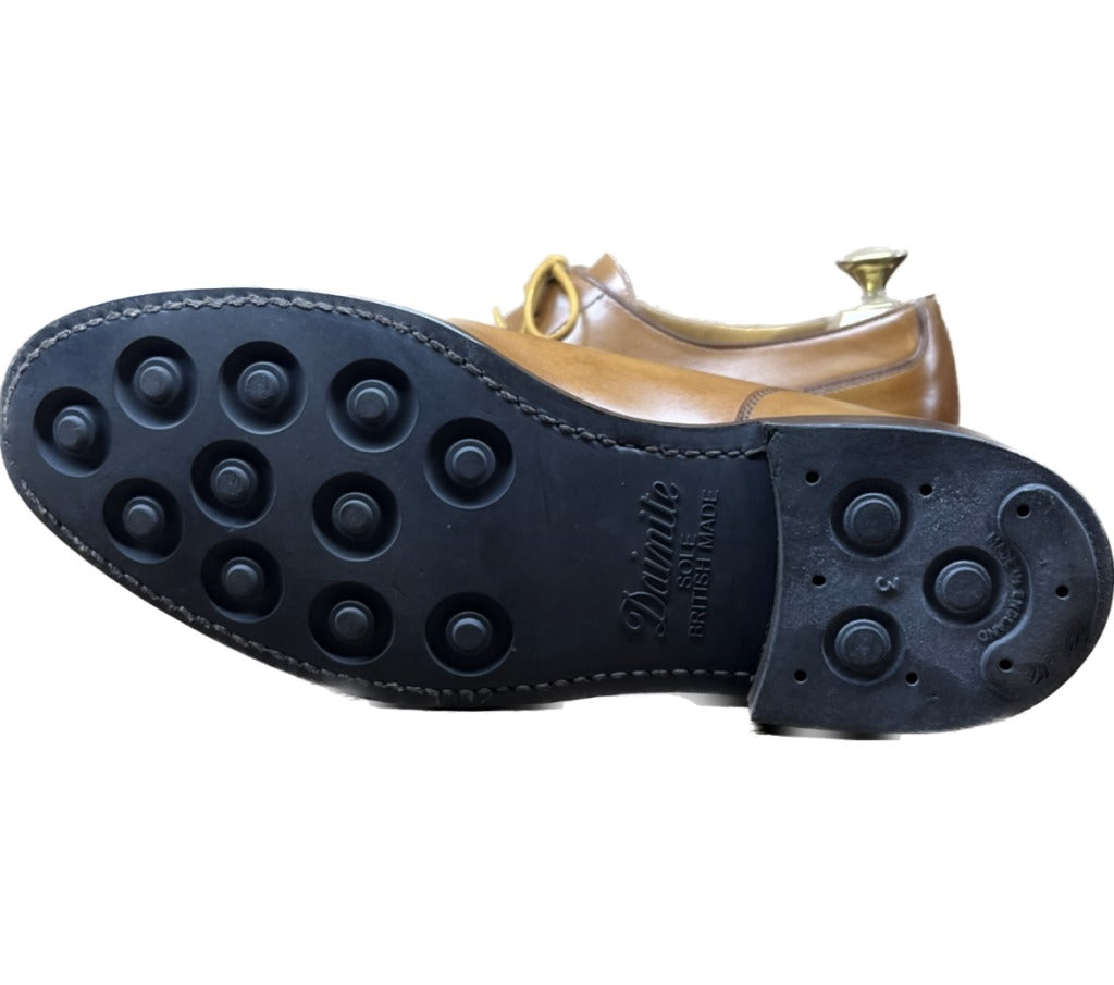 【CROCKETT&JONES】クロケット&ジョーンズ MORETON Uチップ カーフ ライトブラウン サイズ UK5.5E
