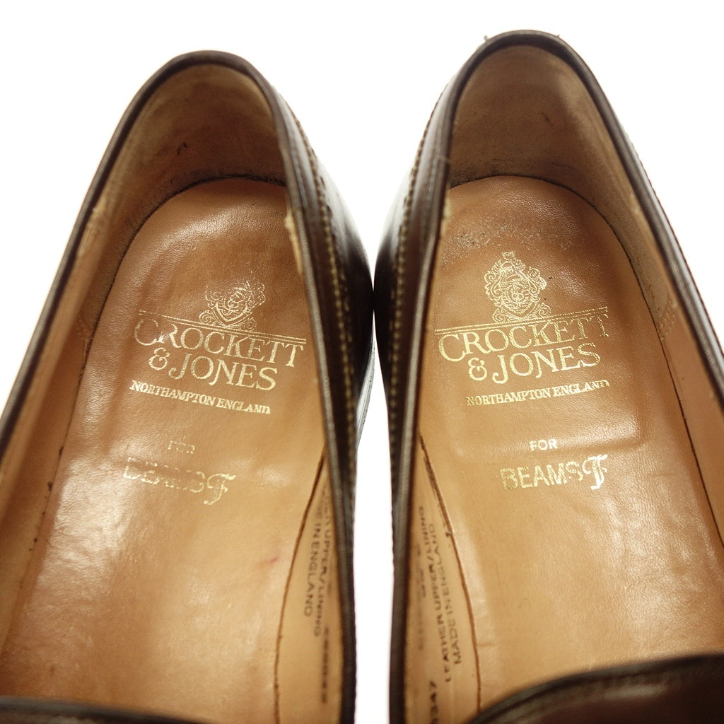 【CROCKETT&JONES× BEAMS F】クロケット&ジョーンズ ビームスF別注 チェスター タッセルローファー カーフ ブラウン UK9.5E 375ラスト CHESTER
