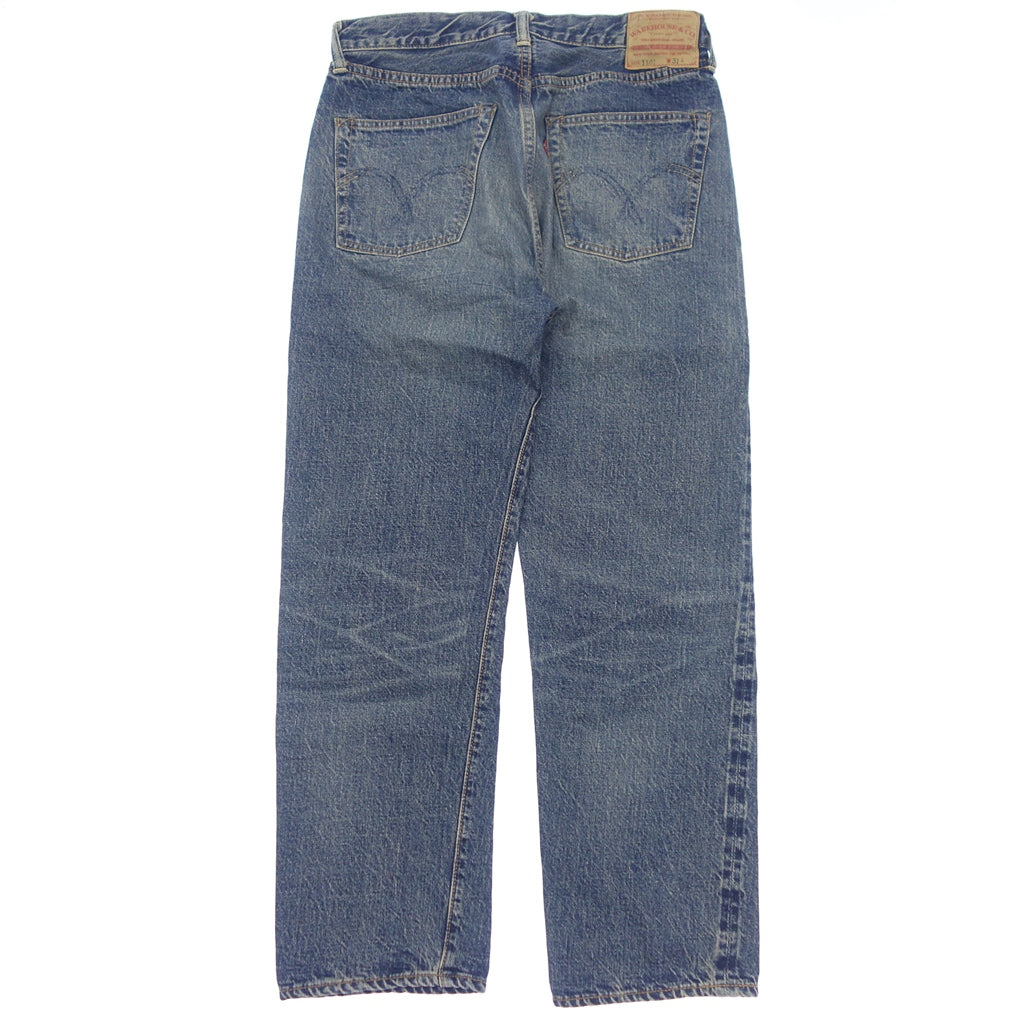 【WAREHOUSE & CO.】ウェアハウス Lot1101 セコハン ストレートデニム インディゴ サイズ W31 2ND-HAND