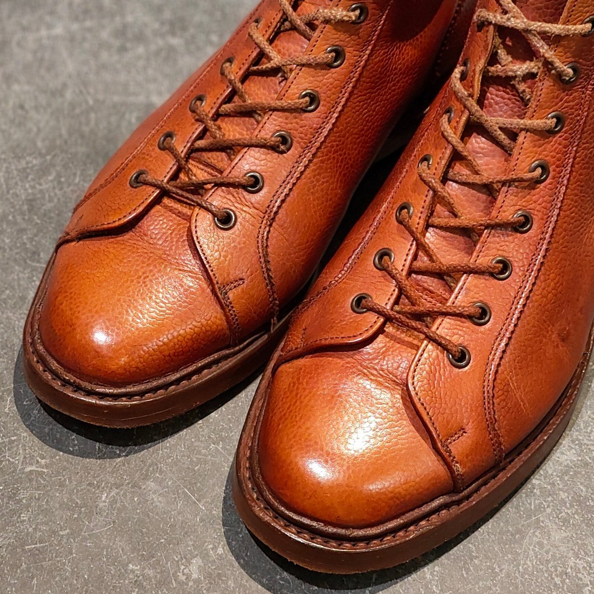 【Tricker's】トリッカーズ 6072 イーサン モンキーブーツ グレインレザー ブラウン サイズUK8.5 5402Rラスト