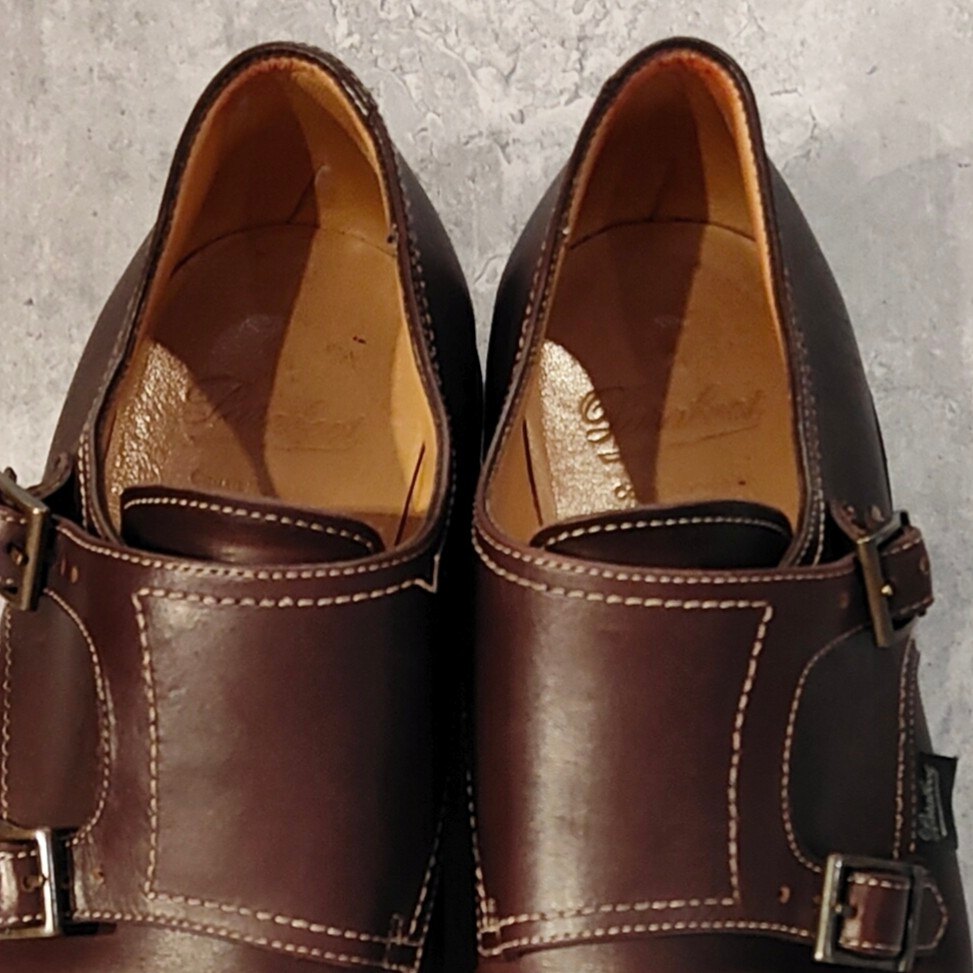 【Paraboot】パラブーツ ウィリアム ダブルモンクストラップ カーフ ブラウン サイズUK8.5