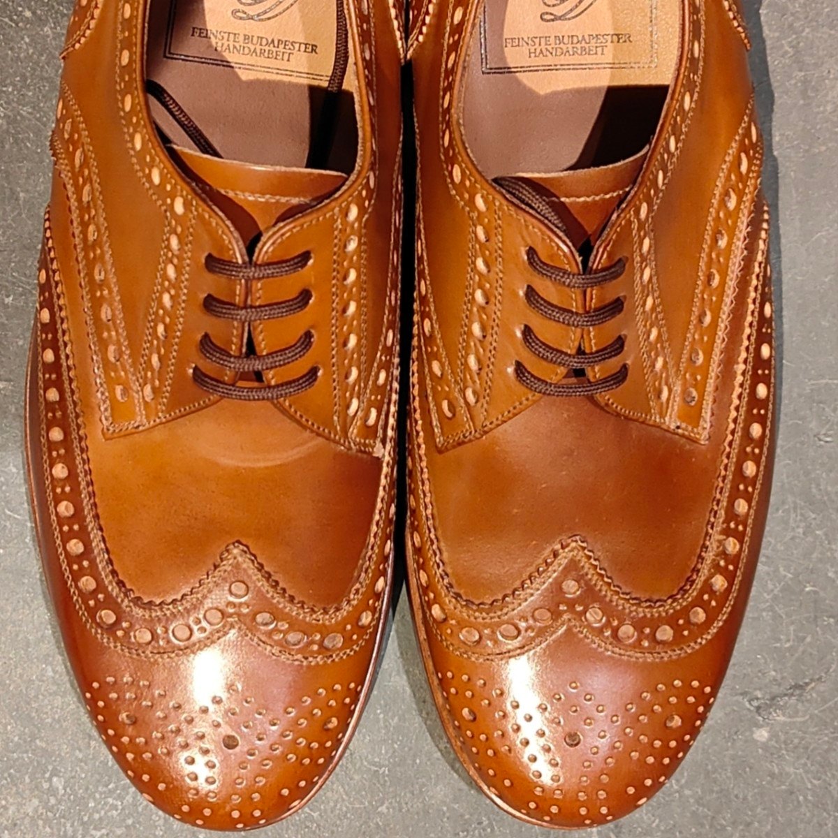 HEINRICH DINKELACKER 6 1/2ウイングチップ 希少 新品未使用【HEINRICH DINKELACKER】ハインリッヒディンケ