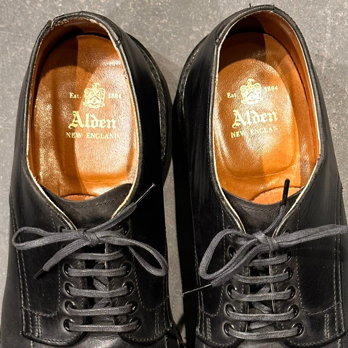 ALDEN】オールデン 5469 Vチップ オイルドレザー ブラック サイズUS6