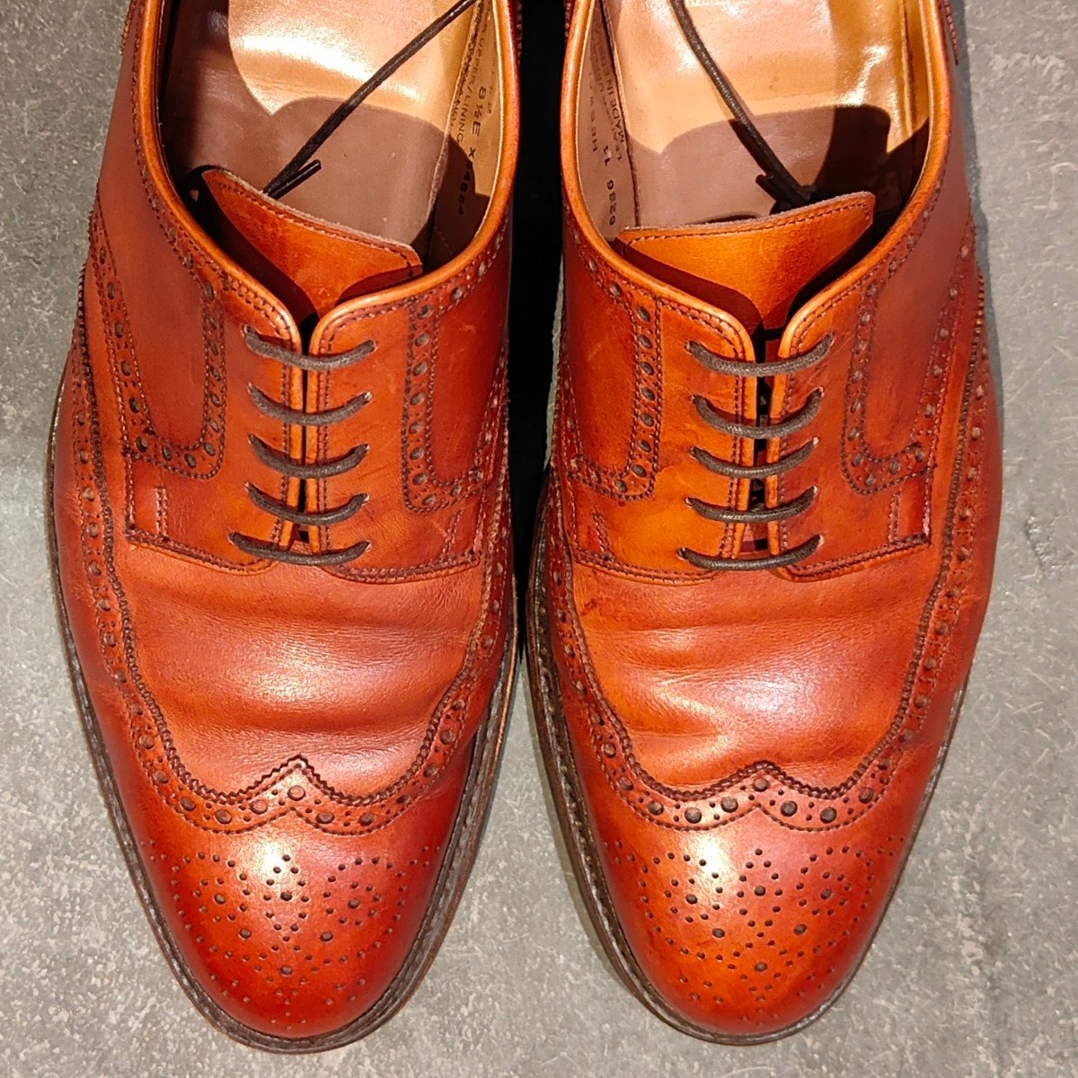 【Crockett & Jones】クロケット＆ジョーンズ ヘスウォール2 ウイングチップ カーフ ブラウン サイズUK8.E 377ラスト