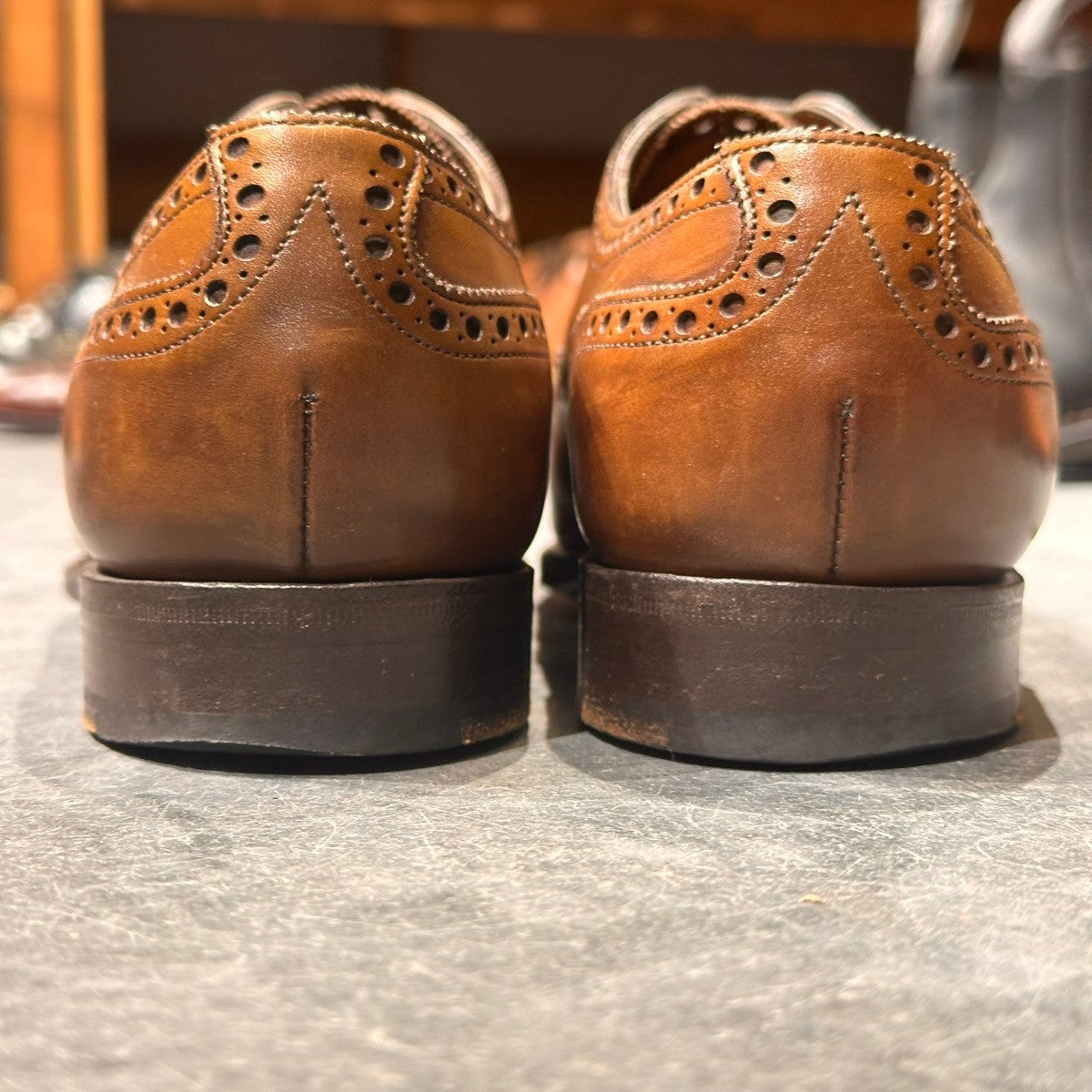 美品【EDWARD GREEN】エドワードグリーン セミブローグ カドガン