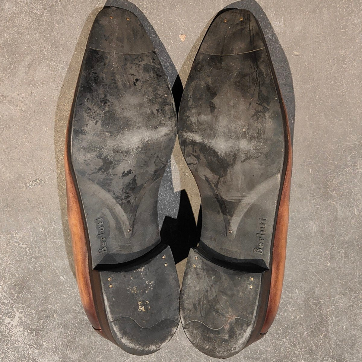 【BERLUTI】ベルルッティ 0129アンディ カーフ パティーヌ ブラウン サイズ UK8.5