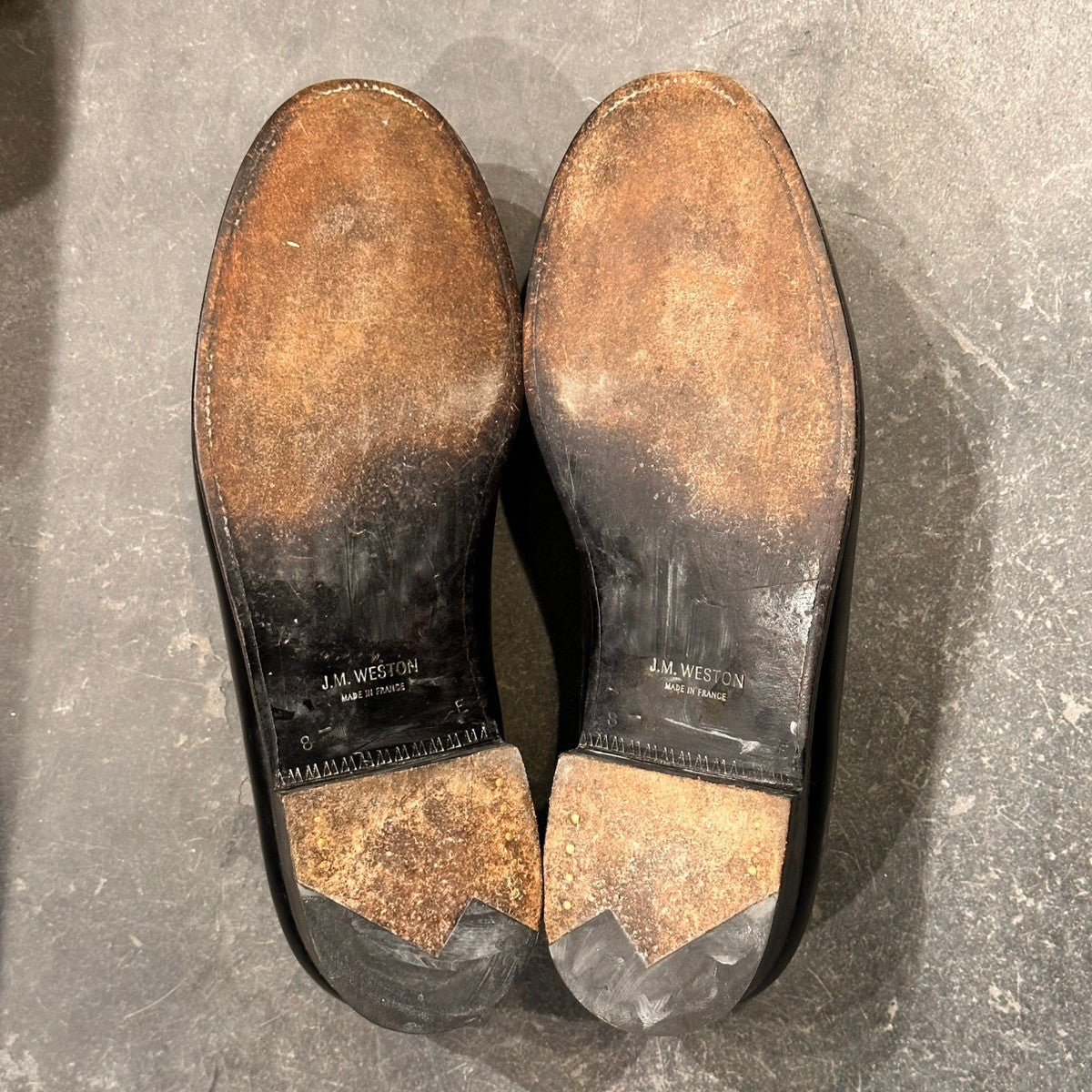 【J.M.WESTON】ジェイエムウエストン 180 シグニチャーローファー ボックスカーフ ブラック サイズUK8.5E 41ラスト