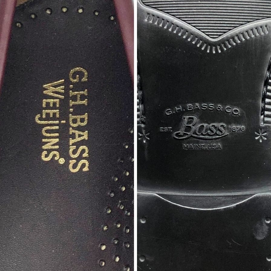 新品未使用 【G.H.Bass&Co. 】 ジーエイチバス 11711D ラーソン ローファー ハイシャインレザー ワイン サイズ US7 定価￥31,900-