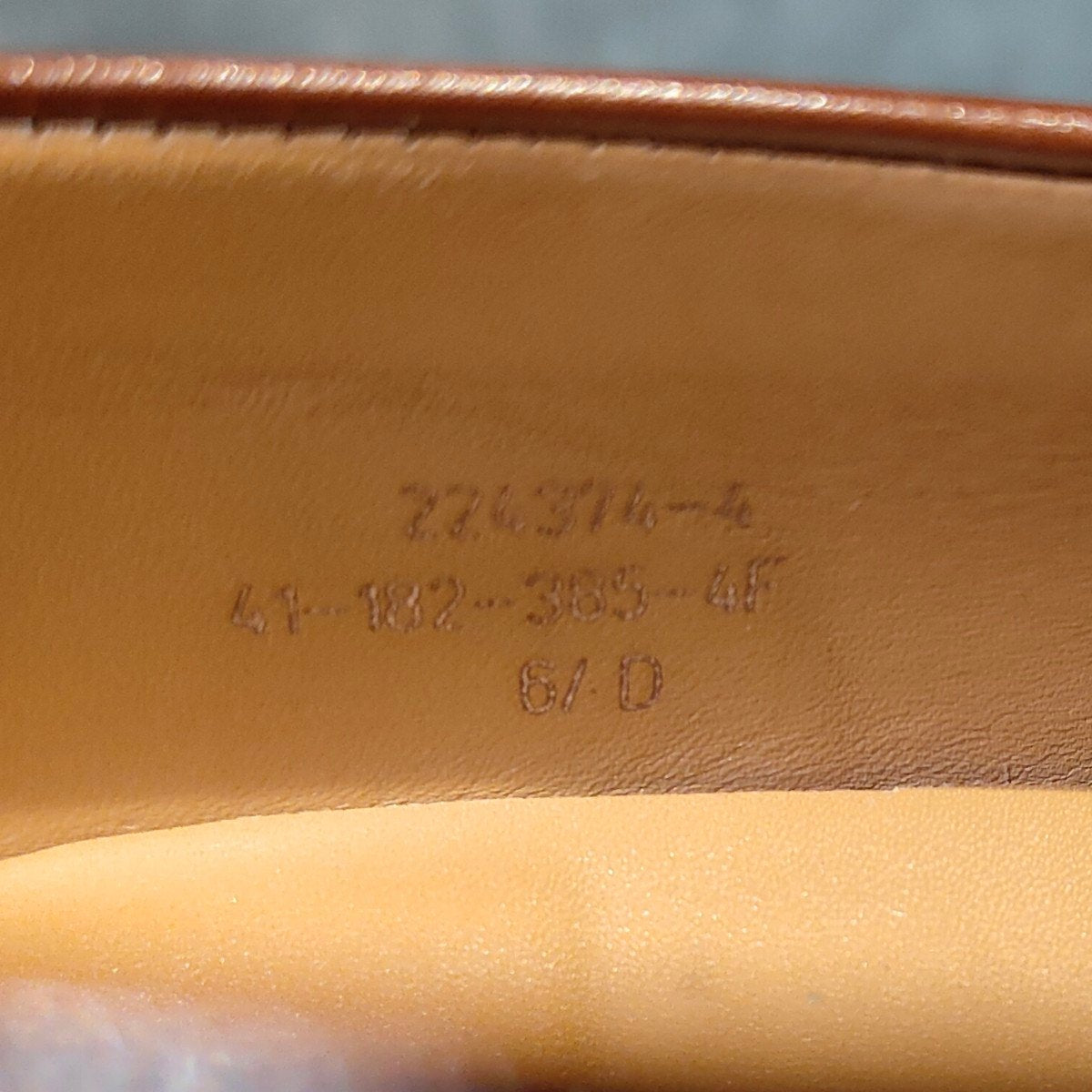使用数回【J.M.WESTON】ジェイエムウエストン 385 トリプルソール ローファー ボックスカーフ タンブラウン サイズ U6.5D 41ラスト 参考定価￥198,000-