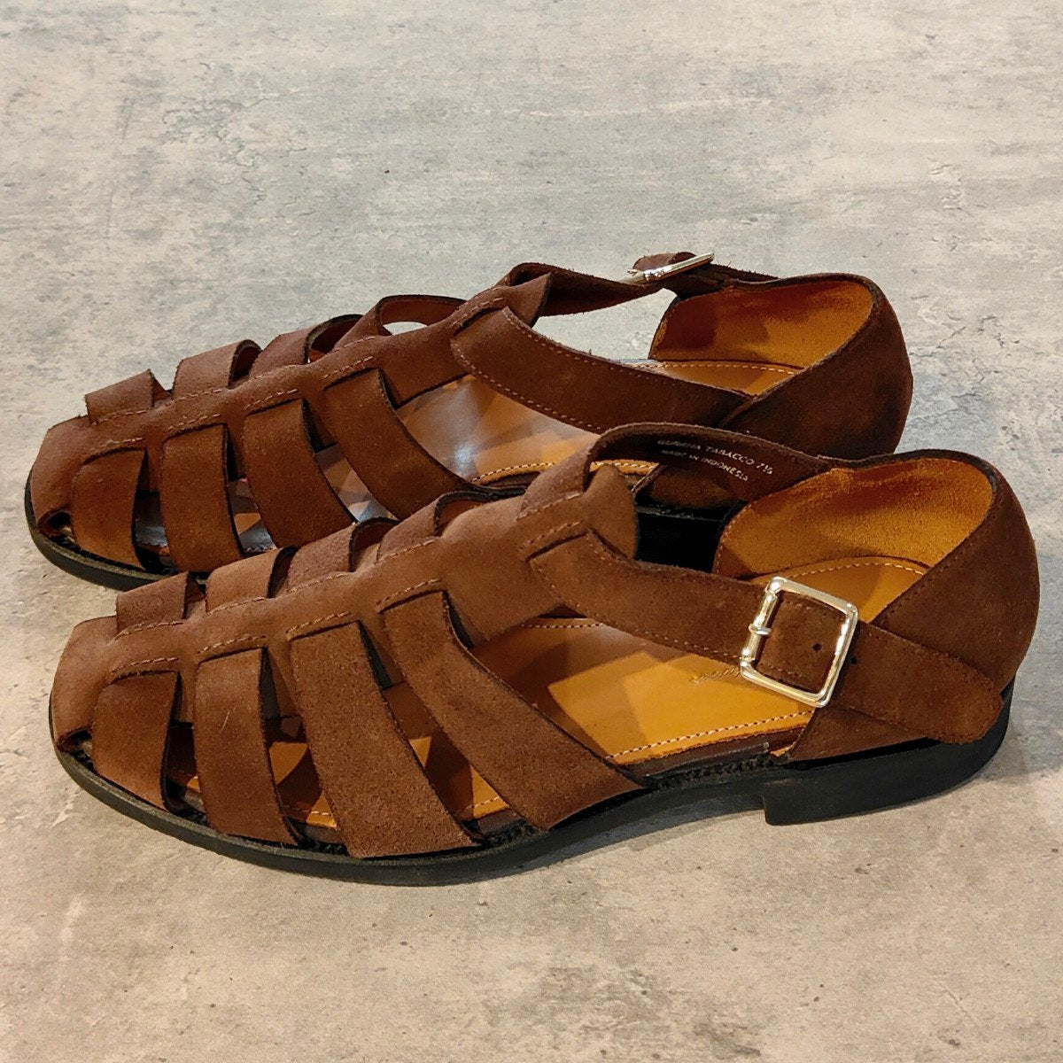試着程度【Lloyd Footwear】ロイドフットウェア グルカサンダル スエード ブラウン サイズUK7.5