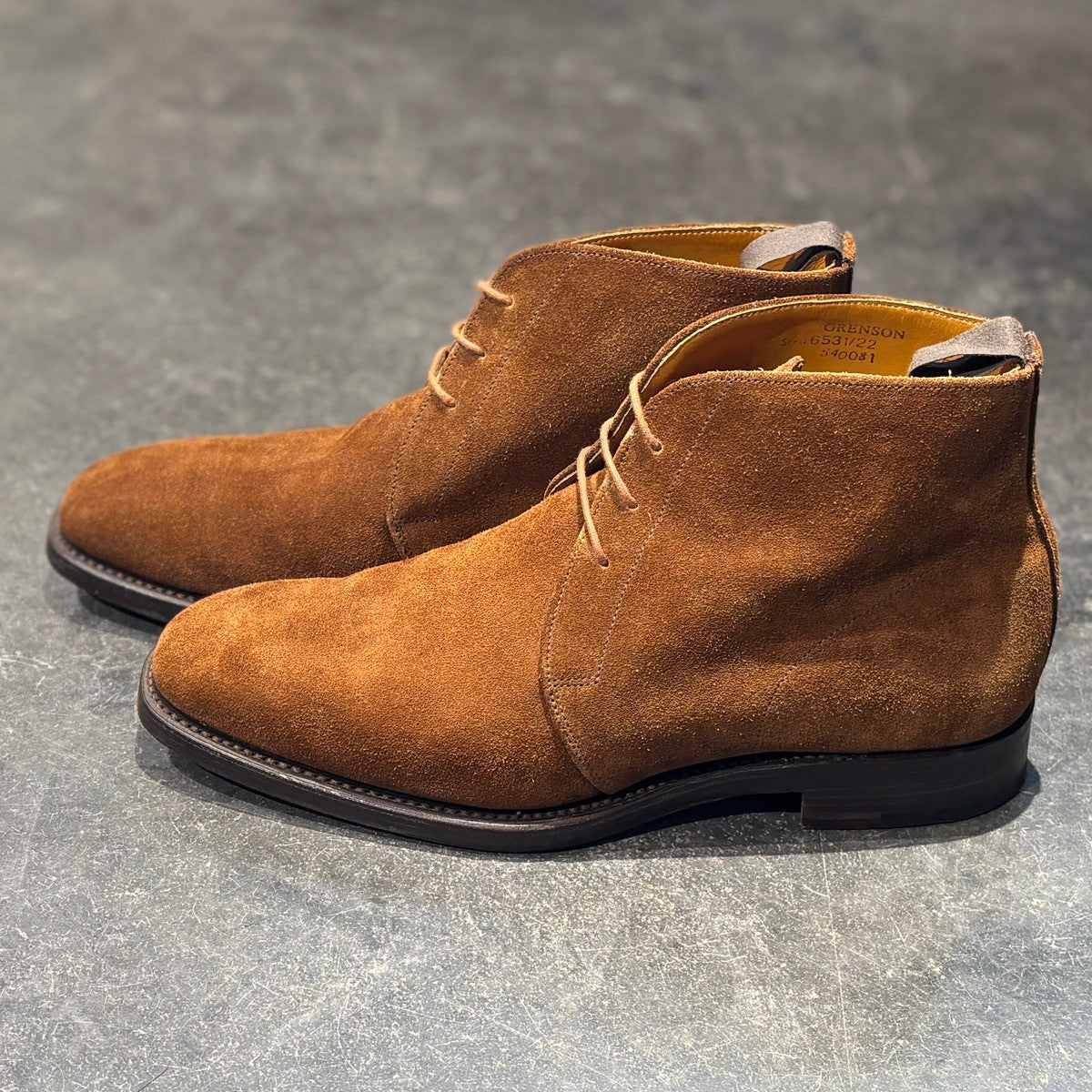 【GRENSON】グレンソン チャッカブーツ 6531 スエード ブラウン サイズUK8.5F