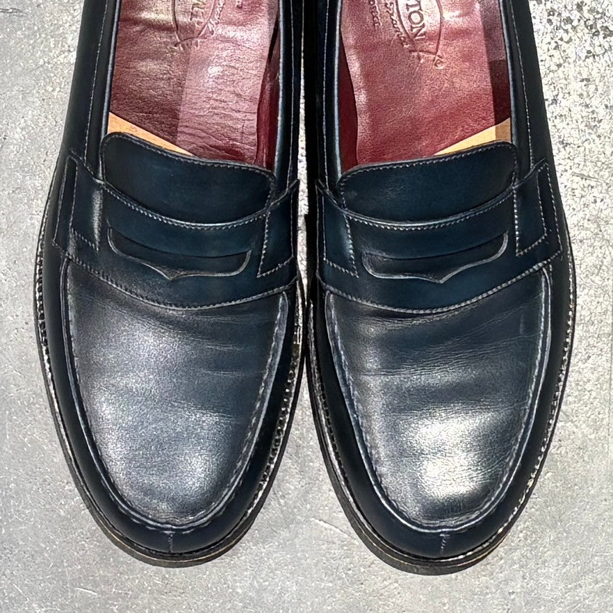 【J.M.WESTON】ジェイエムウエストン 180  シグニチャーローファー ボックスカーフ ブルー  サイズ 5.5C 41ラスト 参考定価￥156,200-