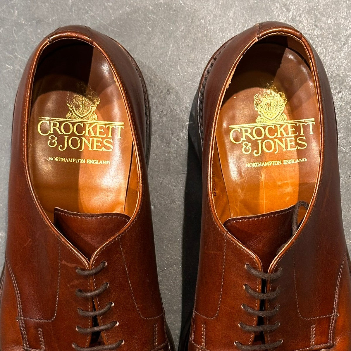 【CROCKETT&JONES】クロケット&ジョーンズ  SUBS サセックス Uチップ カーフ ブラウン サイズUK7E 363ラスト