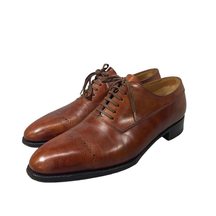 【JOHN LOBB】ジョンロブ レザーシューズ プレーントゥ イヤーモデル 2003 サイズUK6.5E メンズ ブラウン
