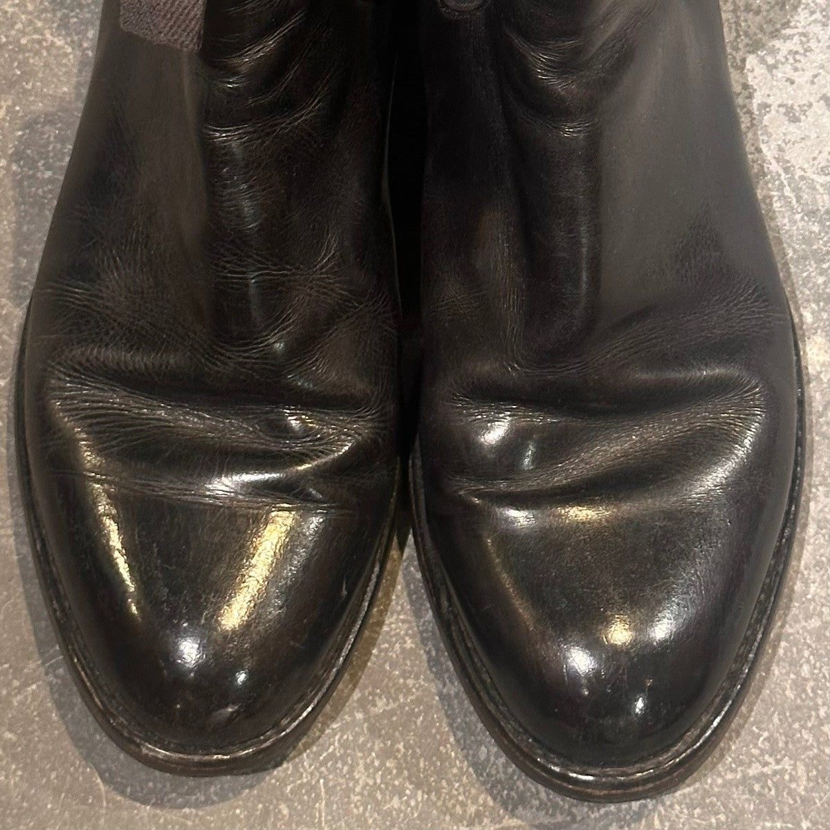【PARABOOT】パラブーツ  サイドゴアブーツ カーフ ブラック サイズ44