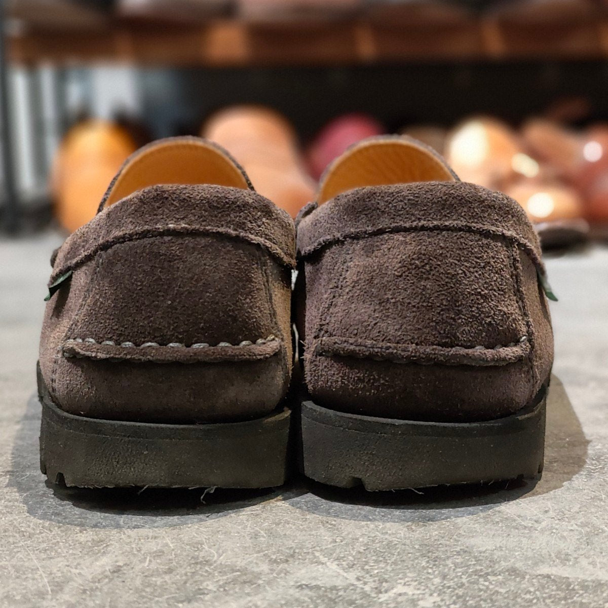 美品【PARABOOT】パラブーツ コロー ビットローファー スエード