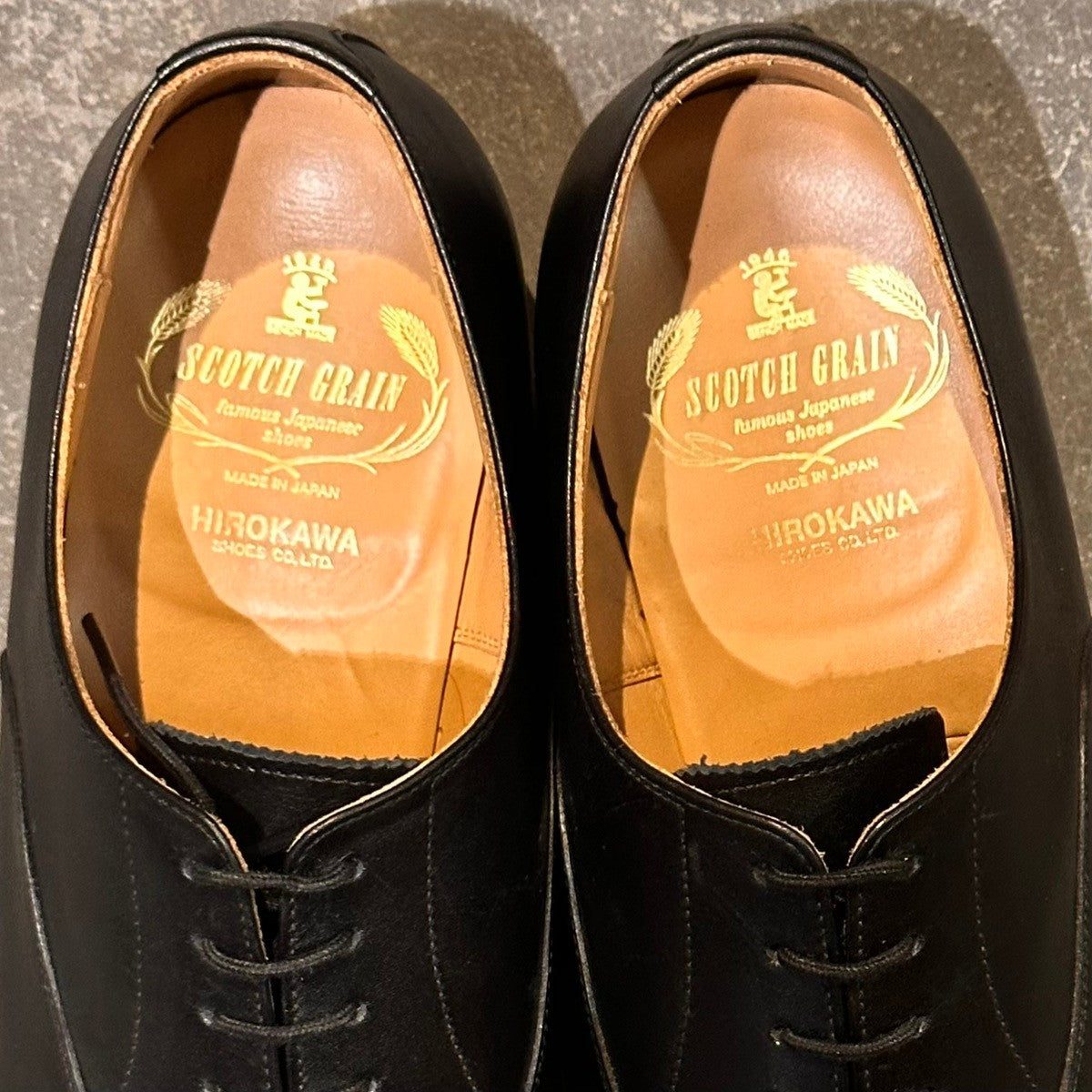 【SCOTCH GRAIN】スコッチグレイン 3526 ストレートチップ アシュランス カーフ ブラック サイズ26EEE