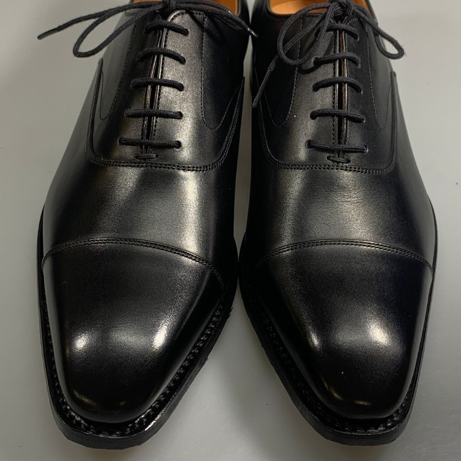 【SCOTCH GRAIN】スコッチグレイン ストレートチップ カーフレザー  レースアップシューズ 1716 メンズ ブラック サイズ25.5