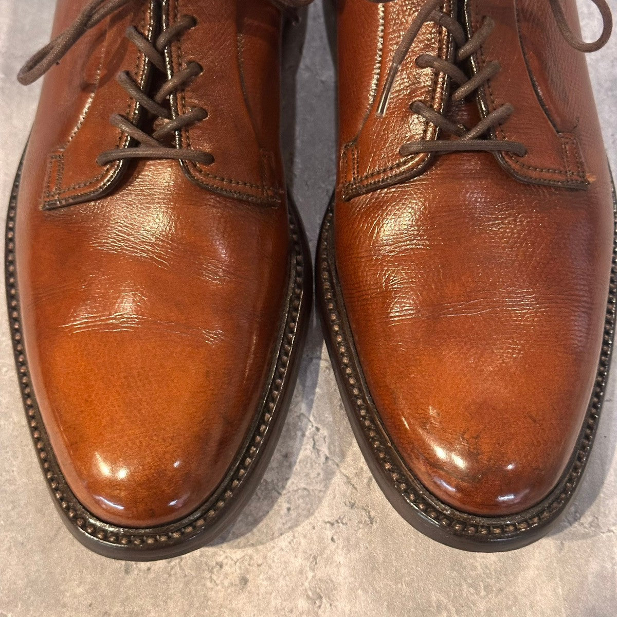 【FLORSHEIM】フローシャイム 656648 プレーントゥ グレインレザー ブラウン サイズUS10.5B