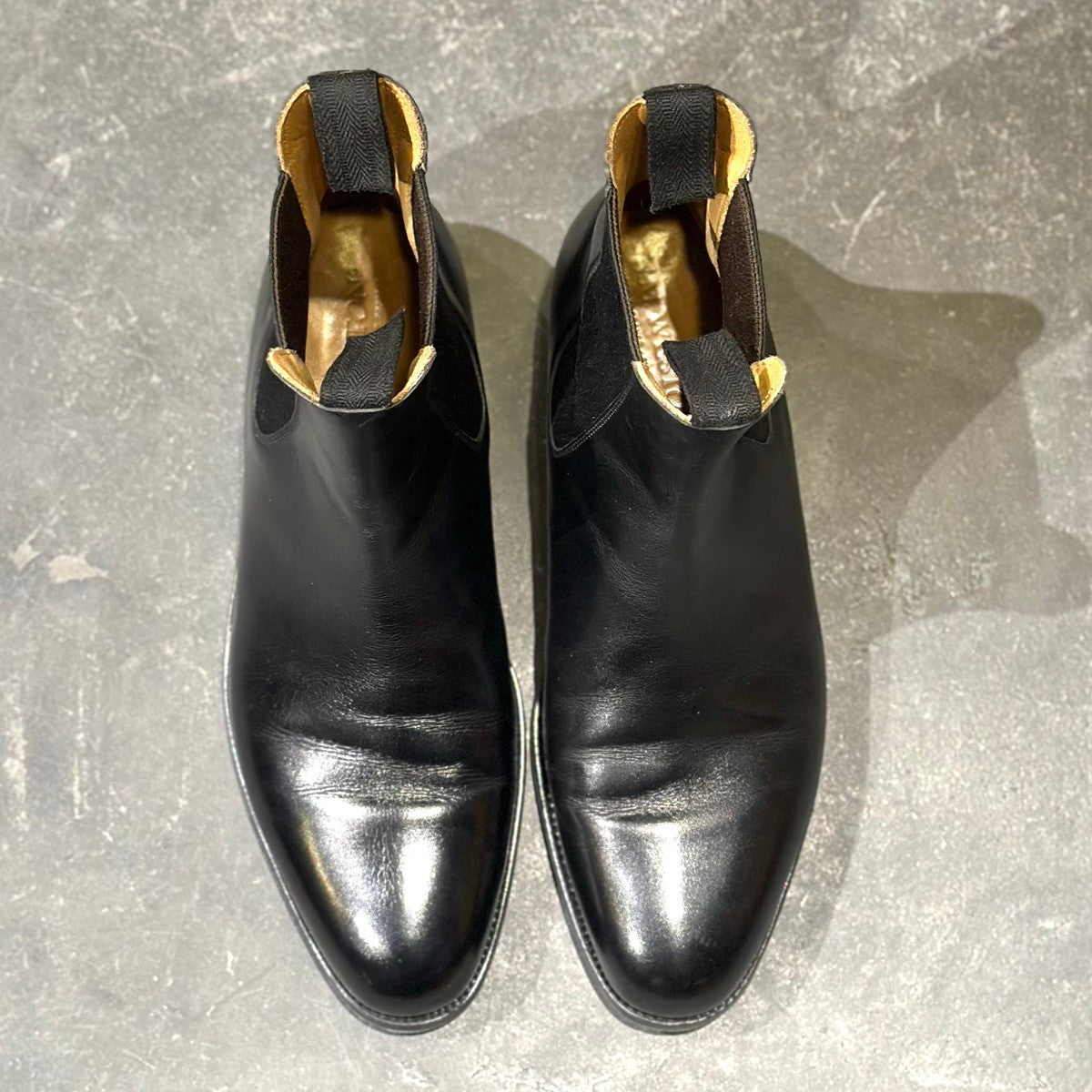 美品【J.M.WESTON】ジェイエムウエストン サイドゴア チェルシーブーツ カーフ 705 ブラック 7.5D 39ラスト
