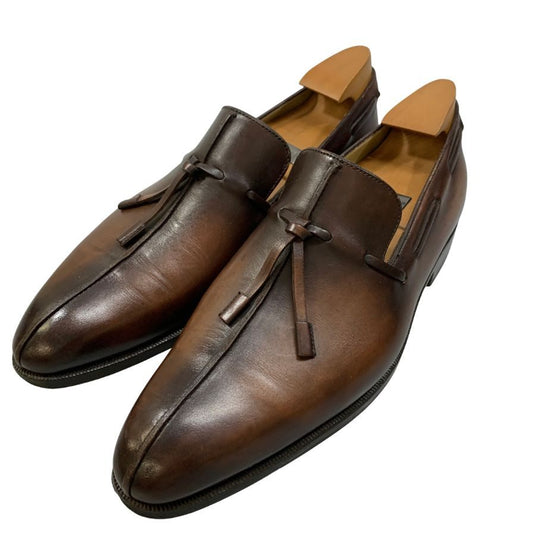 【BERLUTI】ベルルッティ ローファー レザーシューズ タッセル メンズ サイズ6.5 ブラウン