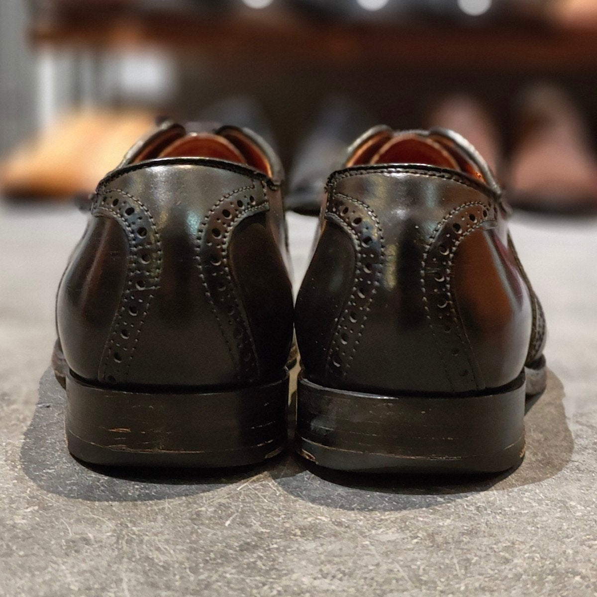 美品【ALDEN】オールデン シップス別注 993 サドル コードバン ブラック サイズ US7.5D バリーラスト