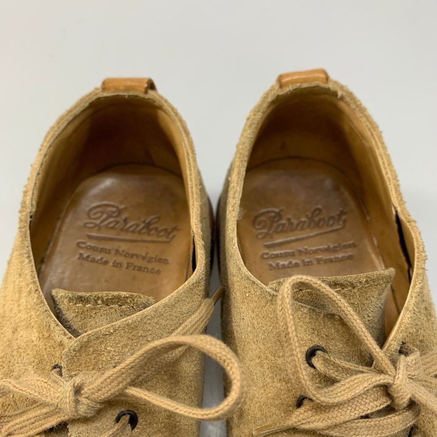 【Paraboot】パラブーツ  ビジネスシューズ スエード ホワイト（白） サイズ 5.5 ラスト