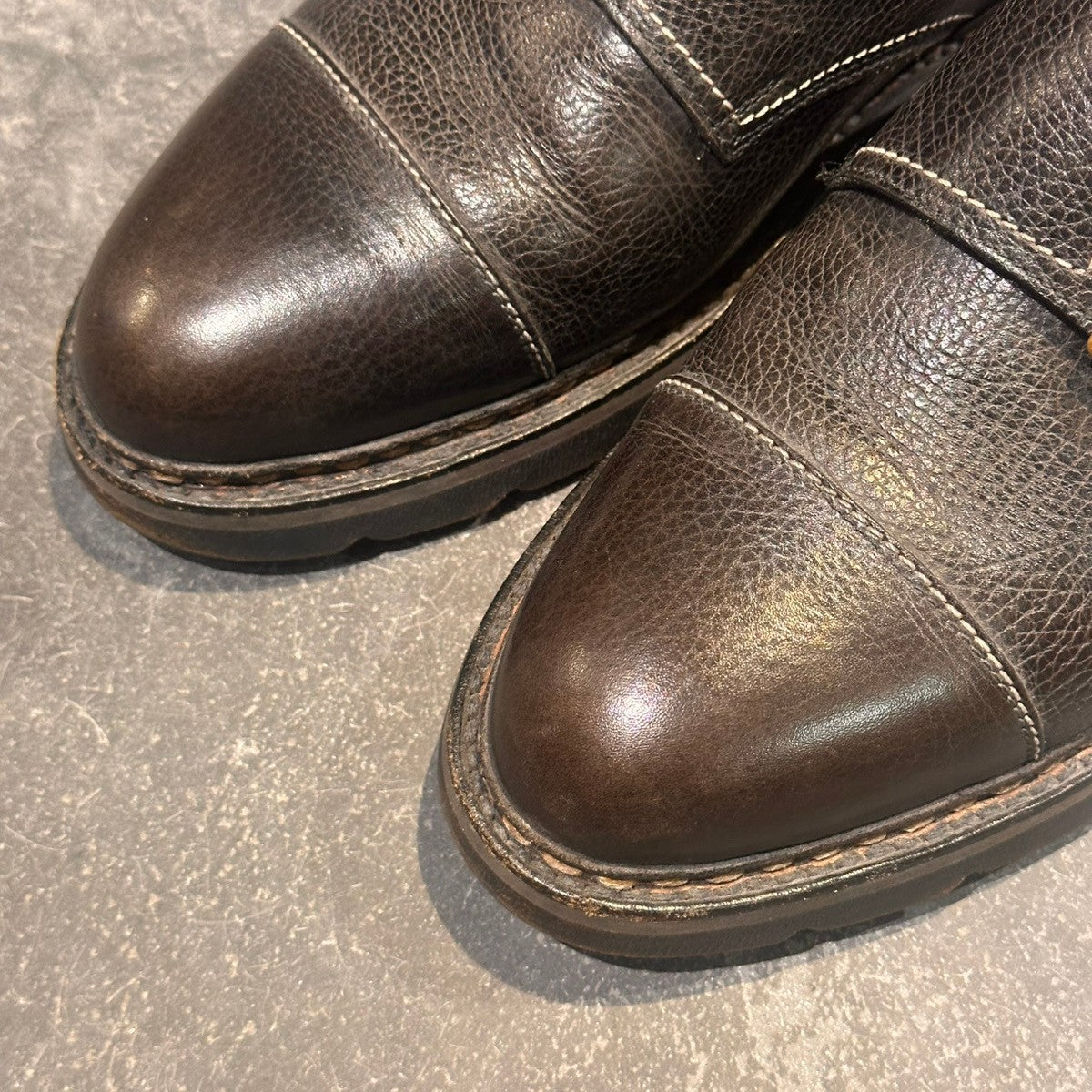 希少【JOHN LOBB】ジョンロブ ウィリアム コテージライン ダブルモンク グレインレザー ブラック サイズ不明(UK7.5相当)