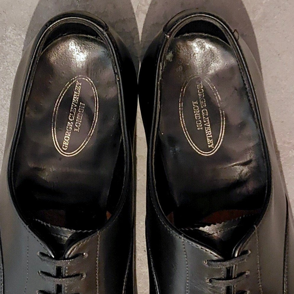 美品【GEORGE CLEVERLEY】ジョージクレバリー パンチドキャップトゥ